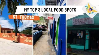 Top 3 Local Food Spots in St. Thomas US Virgin Islands