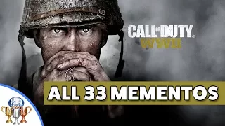 Call of Duty WW2 - All 33 Memento Collectibles Locations (Piece of History Trophy & Achievement)