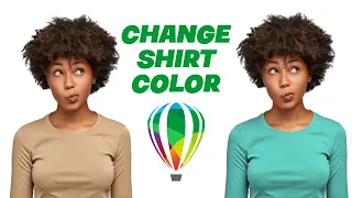 Change Shirt Color in Corel Draw VERY EASY!