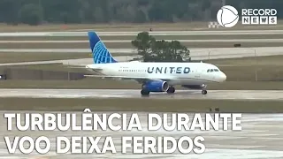 Turbulência durante voo deixa cinco feridos nos EUA