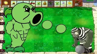 Gatling Pea vs Tall-nut Zombie vs Dr. Zomboss - Plants vs Zombies