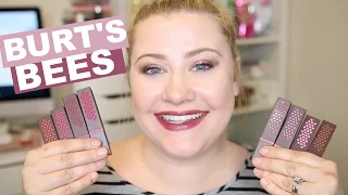 Burt's Bees Lipsticks Review + Lip Swatches | LEAH JANAE