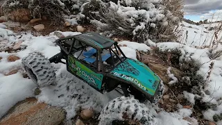 High Desert Cold Weather Crawling with an Axial Capra