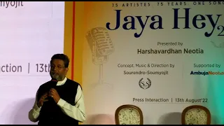 Jaya Hey - 75 years of Independence, 75 Singers and musicians, one nation, one song