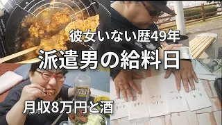 【月収8万円でも楽しく生きる】独身、派遣男の給料日