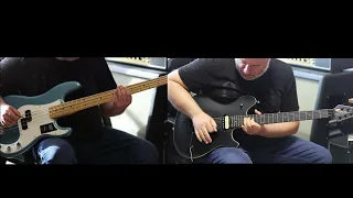 Manowar- Heart of steel guitar and bass cover