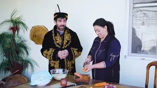 Uzbek Pilaf and Samsa with Meat to Countryside   Relaxing Video Village