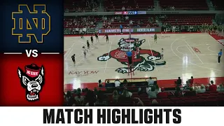 Notre Dame vs. NC State ACC Volleyball Highlights (2023)