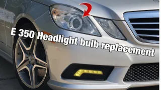 How to change headlamp bulbs in your Mercedes E class