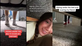 Hiding under the bed prank😆and👻Tiktok compilation 2021