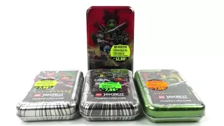 Alle 4 Tin Boxen vom LEGO Ninjago Trading Card Game Serie 3