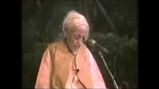 J. Krishnamurti - Madras (Chennai) 1985 - Public Talk 1 - The action with no past or future