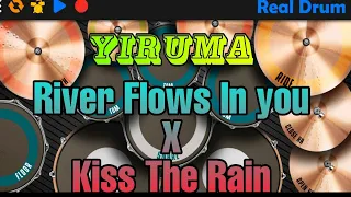 Yiruma - River Flows And You X Kiss The Rain (Real Drums App Covers) by - JB.Drummer