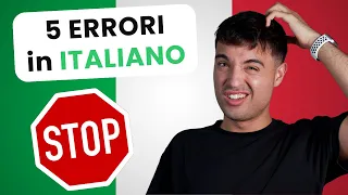 5 MISTAKES YOU MAKE IN ITALIAN | 5 errori da evitare in Italiano (ita audio)