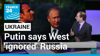 Ukraine standoff: Putin tells Macron that West 'ignored' Russia's security concerns • FRANCE 24