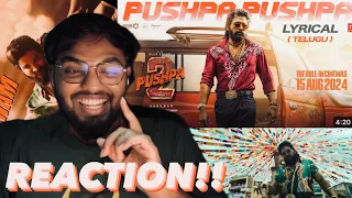 PUSHPA PUSHPA (Telugu & Tamil)| REACTION | Pushpa 2 The Rule | Allu Arjun | Sukumar | Fahadh | DSP