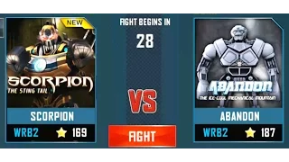 REAL STEEL WRB Scorpion VS Abandon New Robots UPDATE (Живая сталь)