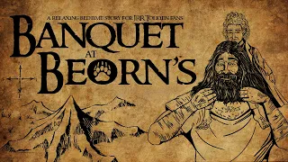 Hobbit & LOTR relaxing, bedtime, illustrated fan fiction for JRR Tolkien fans - Banquet at Beorn's