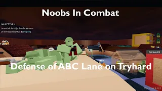 How to beat Defense of ABC Lane solo on Tryhard OUTDATED (Noobs In Combat, Roblox)