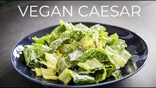 BEST vegan Caesar Salad Dressing Recipe EVER!!