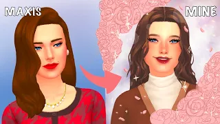 TURNING EA Starter SIMS Into My Sims | Sims 4 CC CAS