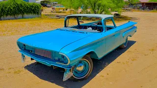 Painting a 1960 El Camino it’s original colors after being abandoned 30 years!