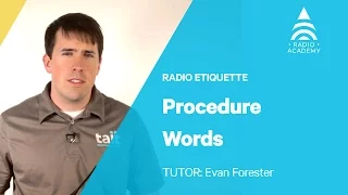 2.3 Procedure Words In Radio Communications | Best Practice for Radio Users | Tait Radio Academy