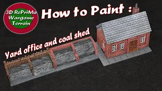 Tutorial:Bemalung Kohleverladung 1/72 /Painting Guide/How to paint yard office+coal / WW2/Modellbahn