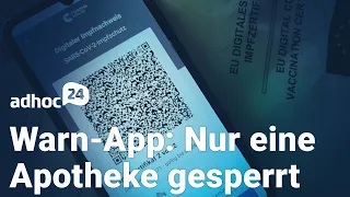 Warn-App: Nur eine Apotheke gesperrt / Kein Otriven Säuglinge in Sicht / Dobbert gegen Präquali