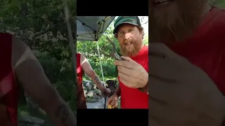Forging a Slingshot out of a Railroad Spike
