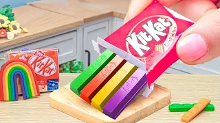 Rainbow KITKAT Cake Decorating 🍭 How To Make Tasty Miniature Rainbow Cake🌈Chocolate Cakes Recipes