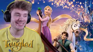 Grown man watches *TANGLED* for the first time