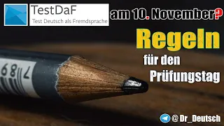 TestDaF. Regeln für den Prüfungstag /offiziell/