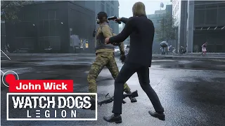 Watch Dogs Legion John Wick Stealth Kills Rescue DedSec Operative Mission | Hitman Gameplay