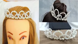 DIY: handmade beaded 👑 Crown [EASY] @nfscrafts