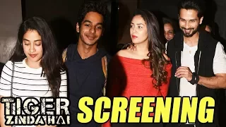 Tiger Zinda Hai Special Screening | Shahid Kapoor, Mira Rajput, Ishaan Khatter, Jhanvi Kapoor