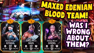 MK Mobile. Maxed Edenian Blood Team vs. Towers. Is It Worth The Price? WAS I WRONG?