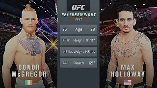 Conor McGregor Vs. Max Holloway : UFC 4 Gameplay (Legendary Difficulty) (AI Vs AI) (PS5)