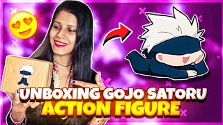 UNBOXING GOJO SATORU ACTION FIGURE 😍 | UNBOXING GOJO FIGURE IN HINDI | UNBOXING ANIME FIGURE HINDI .