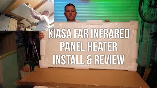 KIASA Far Infrared Panel Heater Fitting & Review, Heat A Garage / Loft space. Solar Heating System.