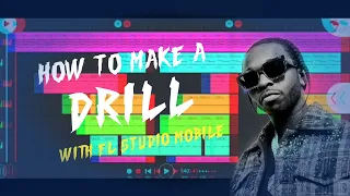 How to make drill beat Easily || Fl studio mobile || Pop smoke type beat.