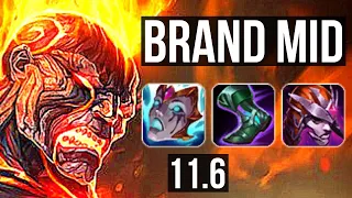 BRAND vs ORIANNA (MID) | Rank 3 Brand, 4/2/19 | KR Master | v11.6