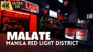 Vibrant Night Life in Manila's Famous Red Light District | Malate | Manila Korea Town FULL TOUR [4K]