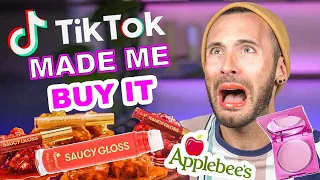 TikTok Made Me Buy It! 🤢 | Applebees LIP GLOSS?? Magical GEL Powder?!