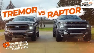 Какой пикап выбрать, Ford Tremor или Ford Raptor? Сравнение версий F-150
