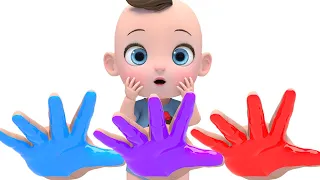 Learn Color with Baby Shark Song 손바닥 색깔이 변하는 상어가족  거미 영어동요 Nursery rhymes 라임이와 재미있는 영어 공부 해요!