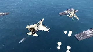 Russia's elite air force destroys the largest US aircraft carrier carrying 70 F-35s in the Black Sea