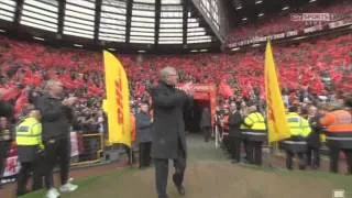 Alex ferguson Reception At Old Trafford! ( Manu Vs Swansea )