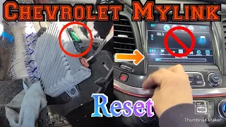 2016 Chevrolet Impala NO SCREEN no audio reverse camera working amplifier location reset mylink