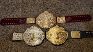 Groovy G's Crumrine style replica belt (NEW) vs. Classic Shields vs. Fandu Luxe